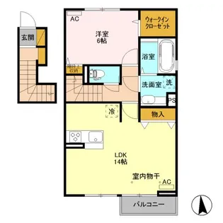 セジュール桜【2階】の間取り