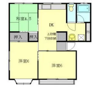 浅輪マンション【2階】の間取り