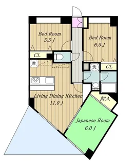 ボヌール(みなみ野3)【3階】の間取り