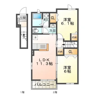 Y PLACE IV【2階】の間取り