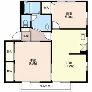 モンアミ A【2階】の間取り