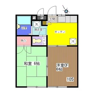 シティコーポラス105【1階】の間取り