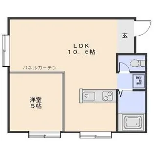 クオーレ晩翠通【4階】の間取り