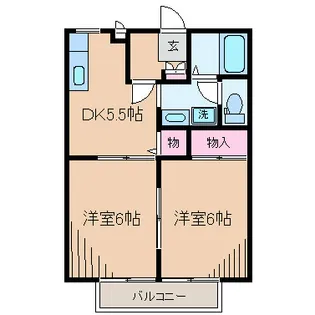 ディアオールI【2階】の間取り