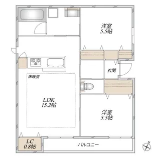 グランモンタナ【2階】の間取り