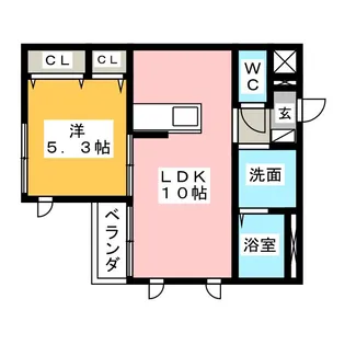FK八田【2階】の間取り