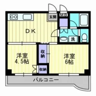 グランツ西古松II【6階】の間取り
