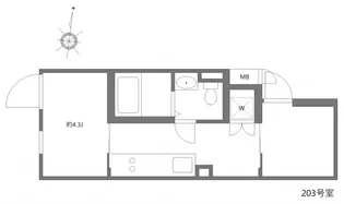 ミオテゾーロ哲学堂カーザ【2階】の間取り