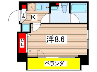 コンフォリア・リヴ森下MUTIO【6階】の間取り