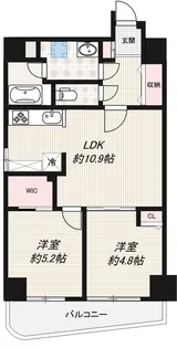 インプルーブ上野松が谷【4階】の間取り