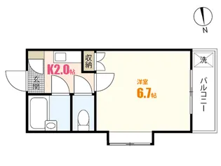 コーポ溝手【3階】の間取り