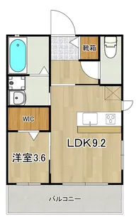 ヴェンティTOSU弐【2階】の間取り