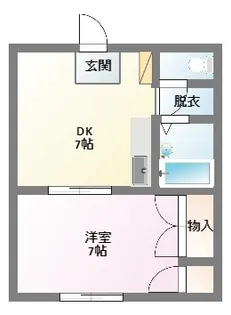 パレス尾野II【2階】の間取り