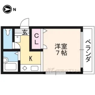 ラフィーネ一乗寺【2階】の間取り