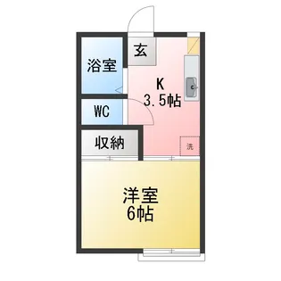 第5グリーンハイツ【2階】の間取り