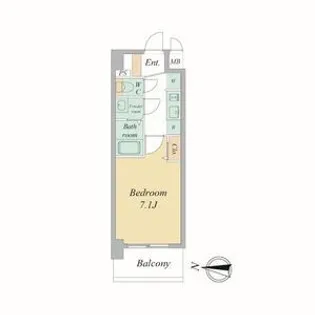 プレデコート西京極【7階】の間取り