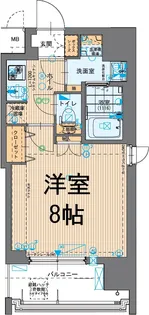 W-STYLE大阪谷町【13階】の間取り