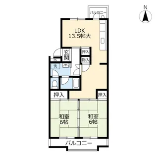 URもりつね【1階】の間取り