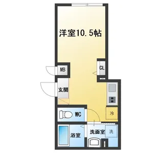 クリオ ラモード目黒洗足【3階】の間取り