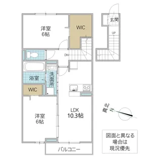 ボヌール A棟【2階】の間取り