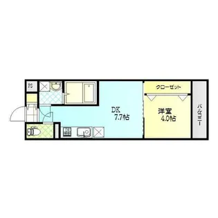 リデアル中津【1階】の間取り