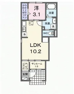 シルフィード【1階】の間取り