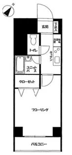 スカイコート月島【7階】の間取り