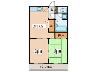 スカイコ-ト21【2階】の間取り