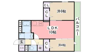 ペルルIII【2階】の間取り