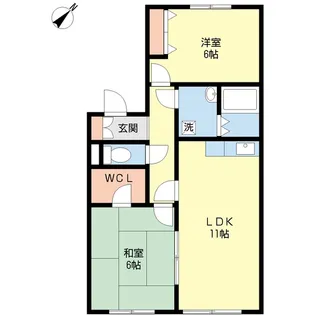 ライフタウン美郷C棟【1階】の間取り