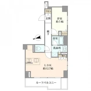 クレストフォルム大井町サウステラス【6階】の間取り