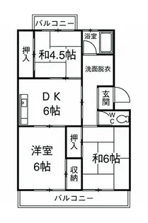 コーポ竹山【2階】の間取り