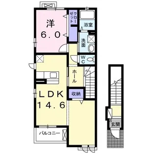 グランチェスタ新栄【2階】の間取り
