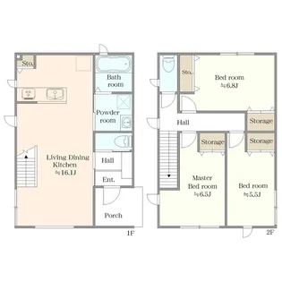 GEO CASA浜浦1号棟の間取り