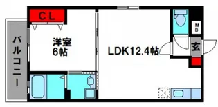 Flats豊成【4階】の間取り