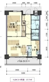 プラッツ木町【3階】の間取り