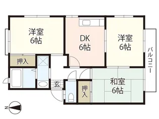 セジュール大町 A【2階】の間取り