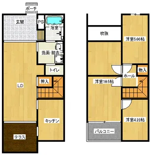 ワイズアレイ【2階】の間取り