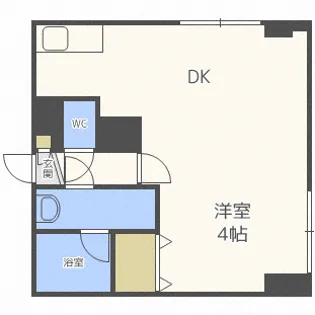 LEE苗穂駅前ビル【7階】の間取り