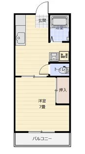 ハイツ大内B棟【3階】の間取り
