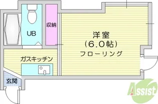 ピースフル八幡【2階】の間取り