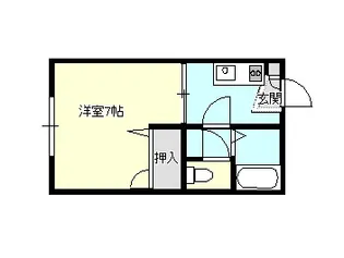 City innyやつはし【1階】の間取り