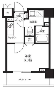 メインステージ横濱ポートサイド【3階】の間取り