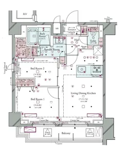 コンシェリア町屋【8階】の間取り