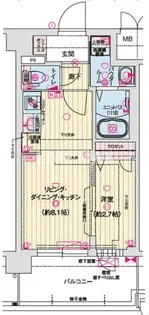 ソルテラス京都勧進橋PARK SIDE【1階】の間取り