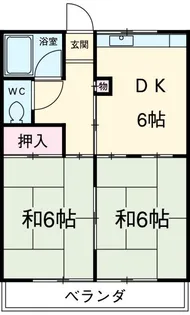 メゾンドゥ田園B【1階】の間取り
