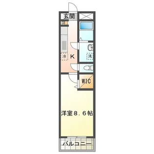 ノワエブラン利平治【1階】の間取り
