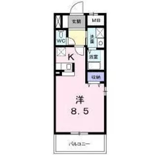 ベルソレイユ【1階】の間取り