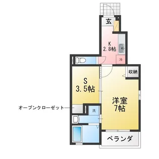 サニーアベニュー【1階】の間取り