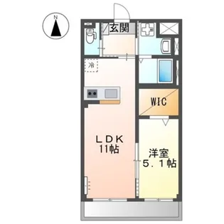 エルヴァス【3階】の間取り